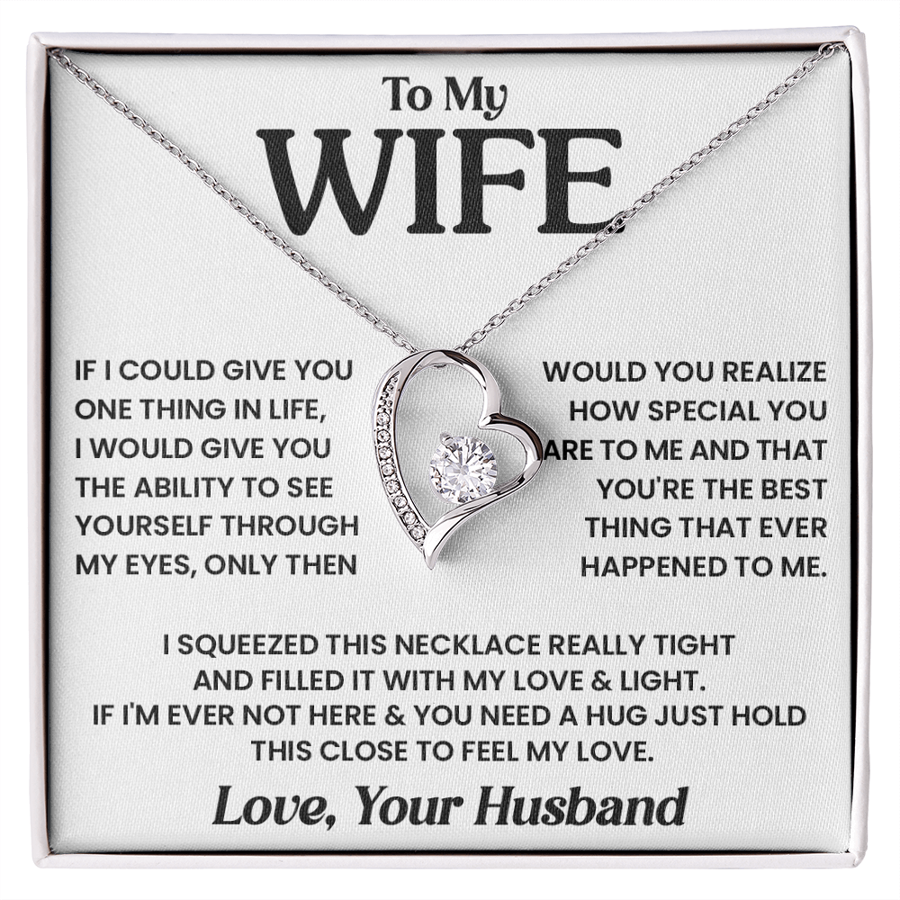 To My Wife - Best Thing - Forever Love Necklace