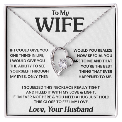 To My Wife - Best Thing - Forever Love Necklace