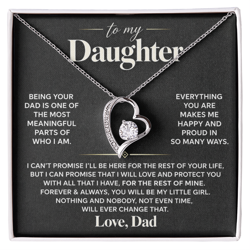 To My Daughter - Being Your Dad - Forever Love Necklace