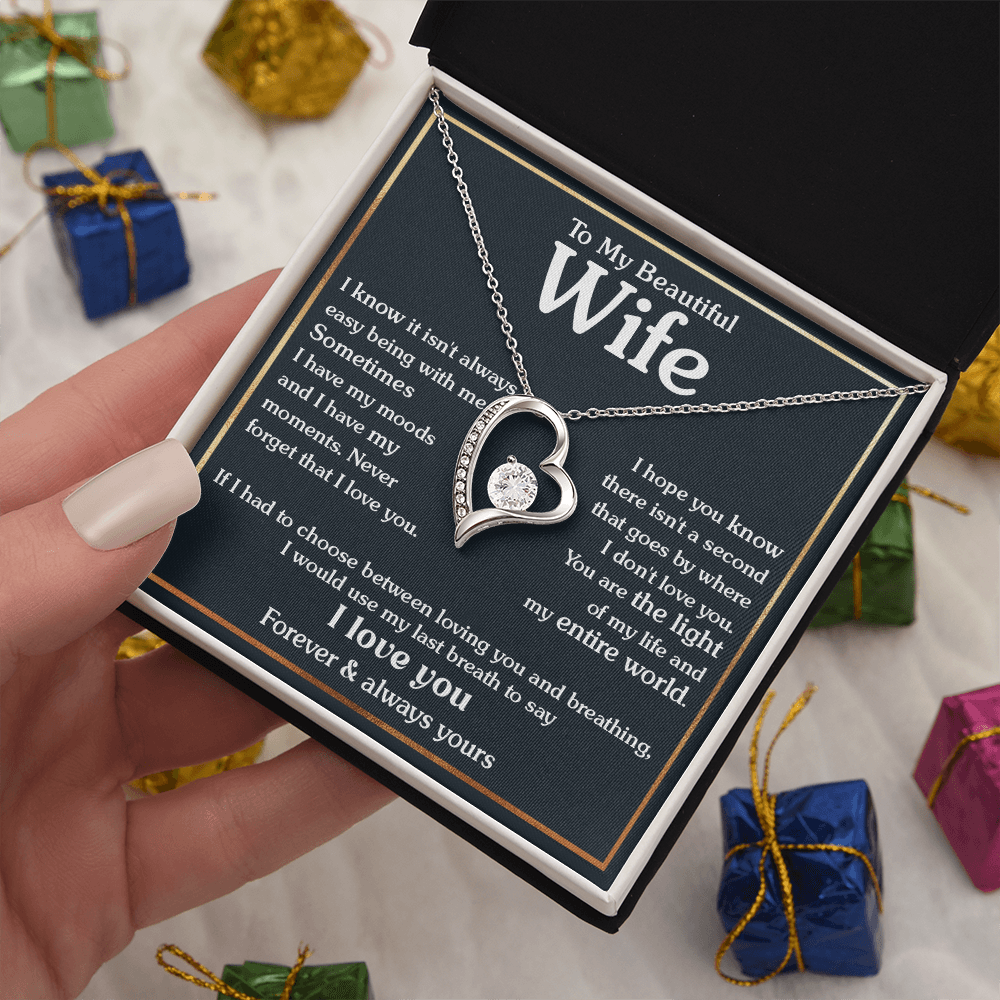 To My Wife - Last Breath - Forever Love Necklace