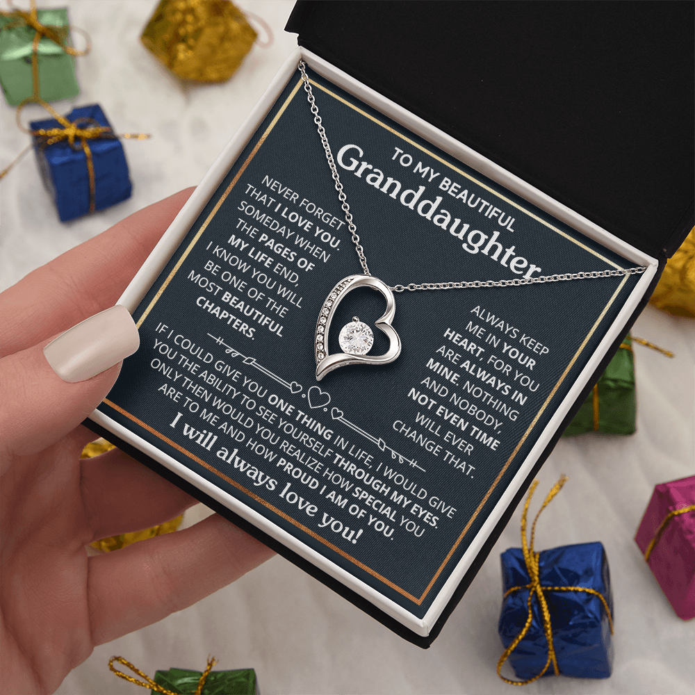 Granddaughter - If I could - Forever Love Necklace