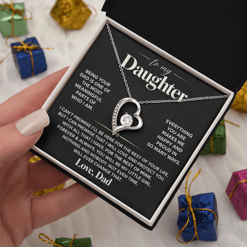 To My Daughter - Being Your Dad - Forever Love Necklace