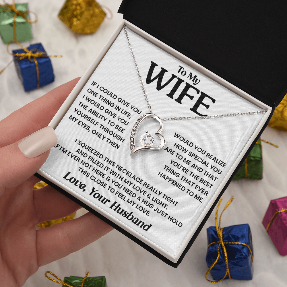 To My Wife - Best Thing - Forever Love Necklace