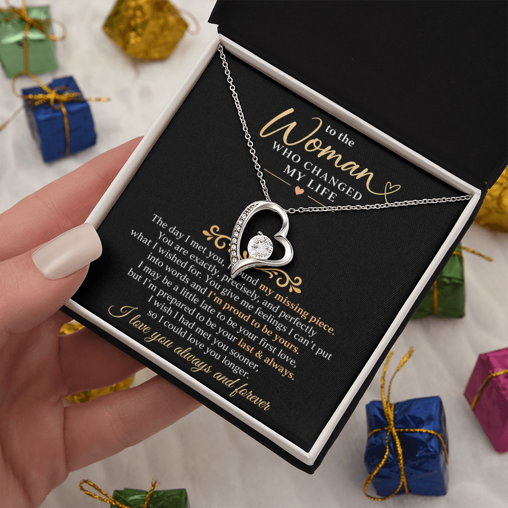 To The Woman Who Changed My Life - Forever Love Necklace
