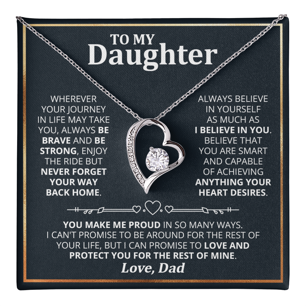 DS-1507590 - Daughter - Wherever your journey - Forever Love Necklace