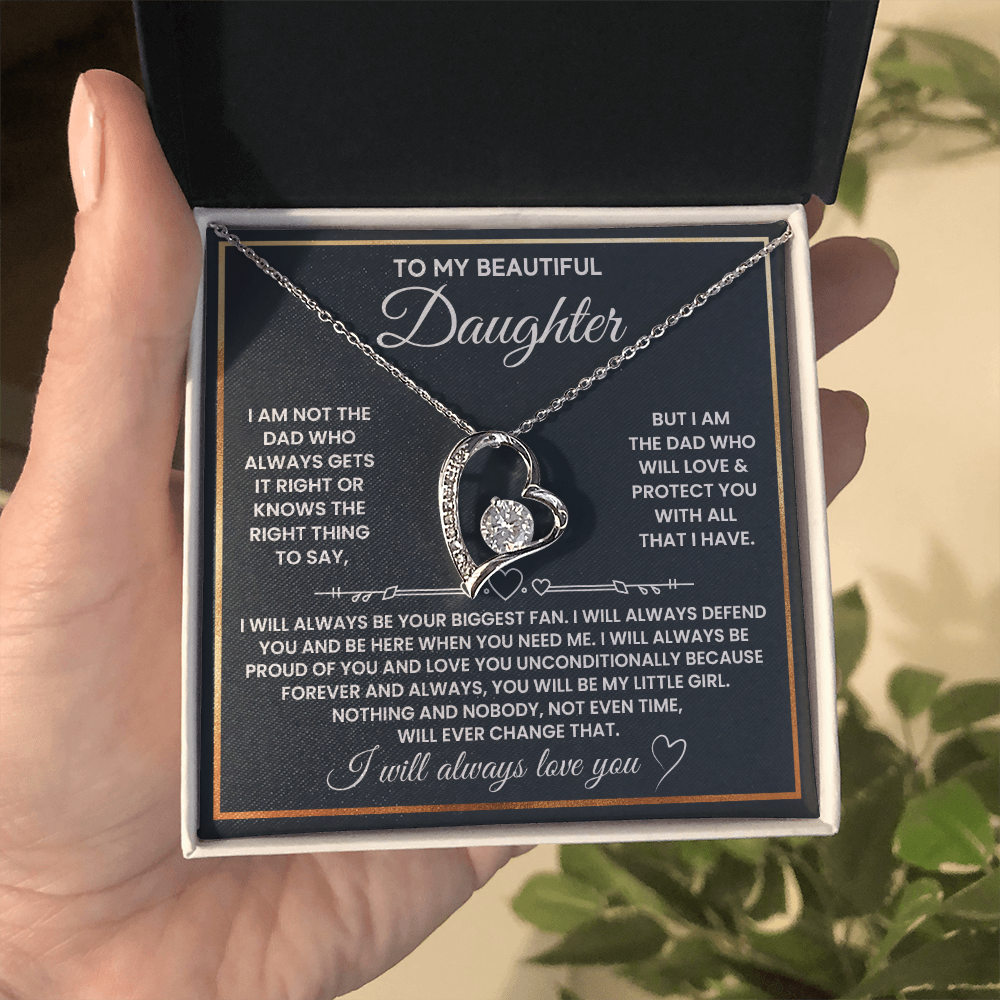 DS-1507599 - Daughter - Biggest fan - Forever Love Necklace