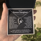 Necklace For Bonus Daughter - Forever Love Necklace - Black