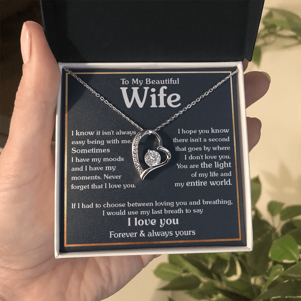 To My Wife - Last Breath - Forever Love Necklace