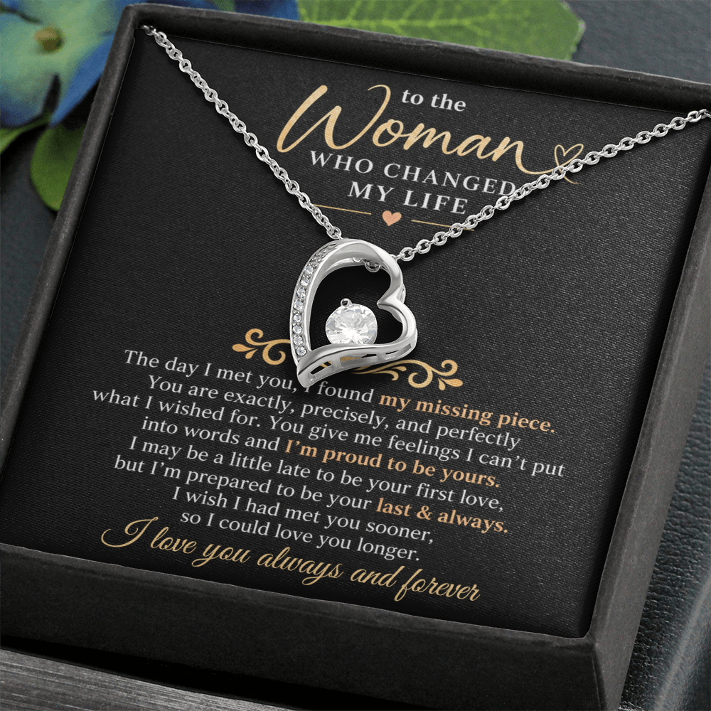 To The Woman Who Changed My Life - Forever Love Necklace