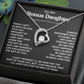 Necklace For Bonus Daughter - Forever Love Necklace - Black