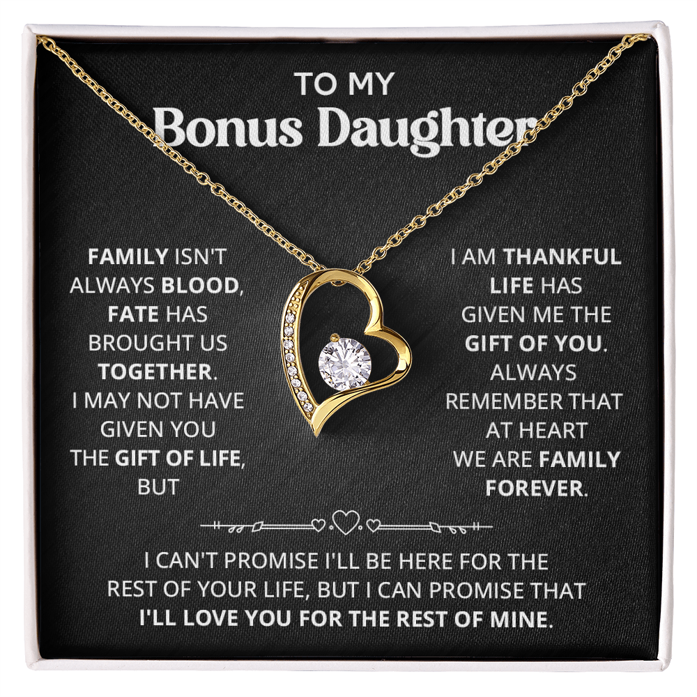 Necklace For Bonus Daughter - Forever Love Necklace