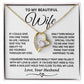 To My Wife - If I could - Forever Love Necklace
