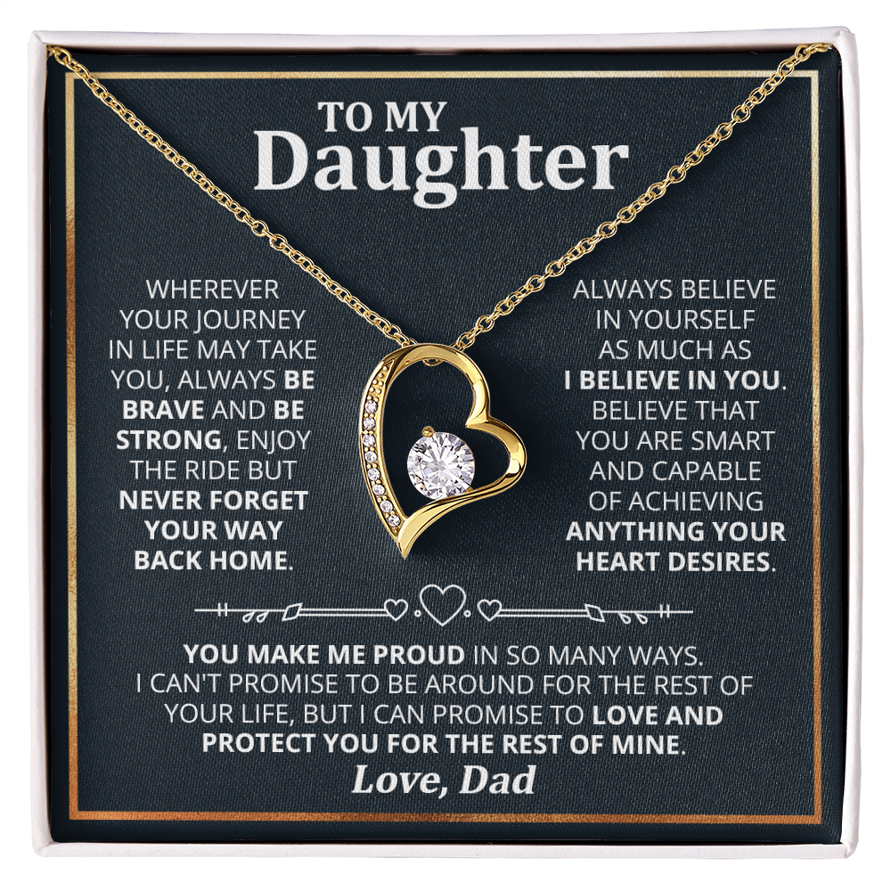DS-1507590 - Daughter - Wherever your journey - Forever Love Necklace