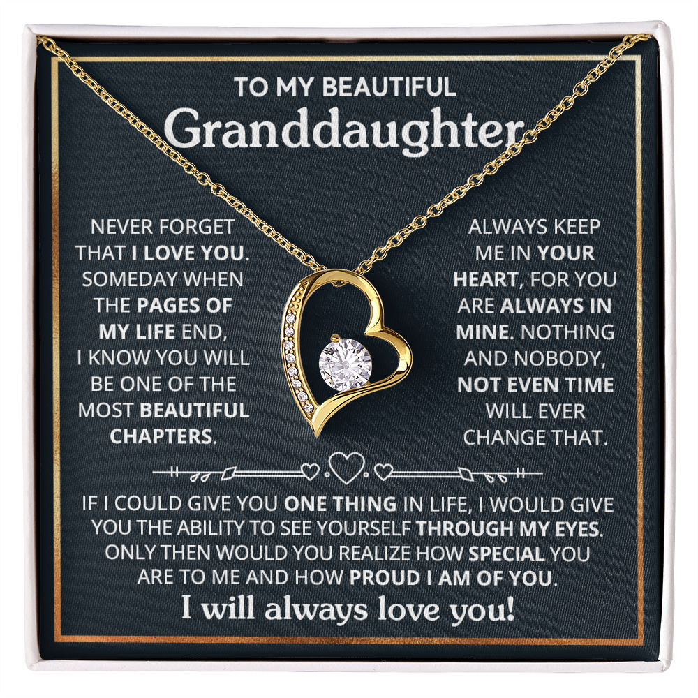 Granddaughter - If I could - Forever Love Necklace