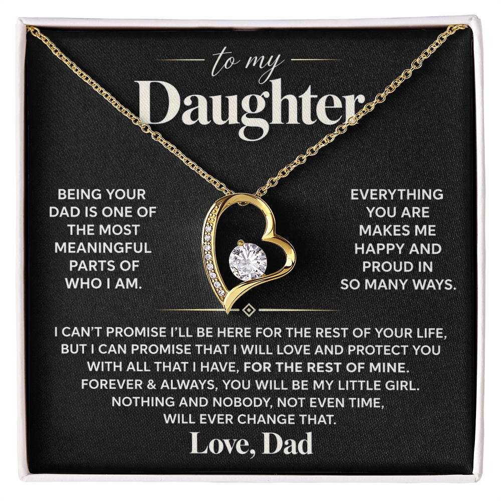 To My Daughter - Being Your Dad - Forever Love Necklace