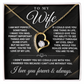 To My Wife - One Thing - Forever Love Necklace