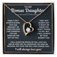 Necklace For Bonus Daughter - I May Not Always - Forever Love Necklace