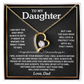 Daughter - Dad - Biggest Fan - Forever Love Necklace