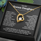 Necklace For Bonus Daughter - Forever Love Necklace - Black