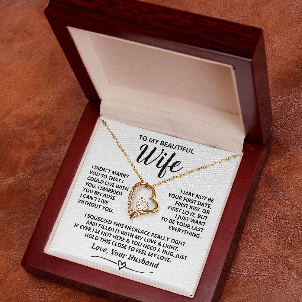 DS-7403359 - DS-7403360 - To My Wife - Last Everything - Forever Love Necklace