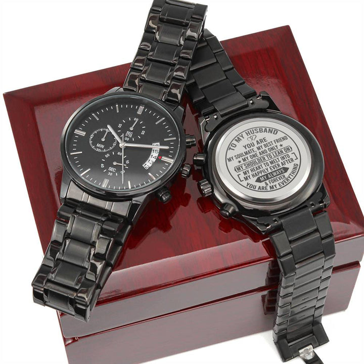 Christian Gift For Husband | Engraved Chronograph Watch – Blessed Assurance  Gifts
