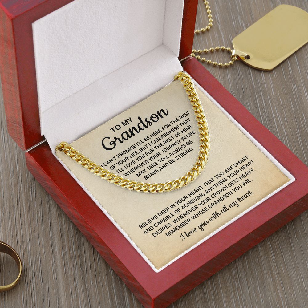 To My Grandson Necklace
