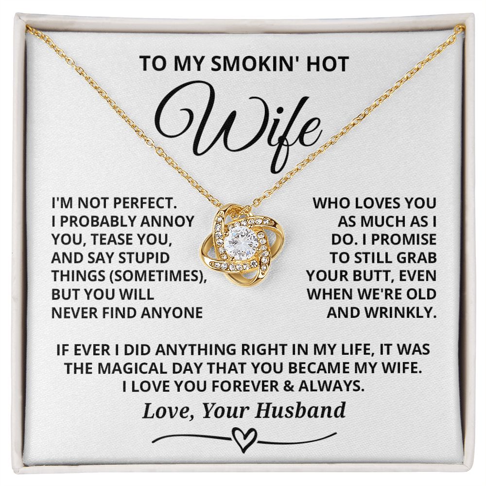 To My Wife - Magical Day - Love Knot Necklaces