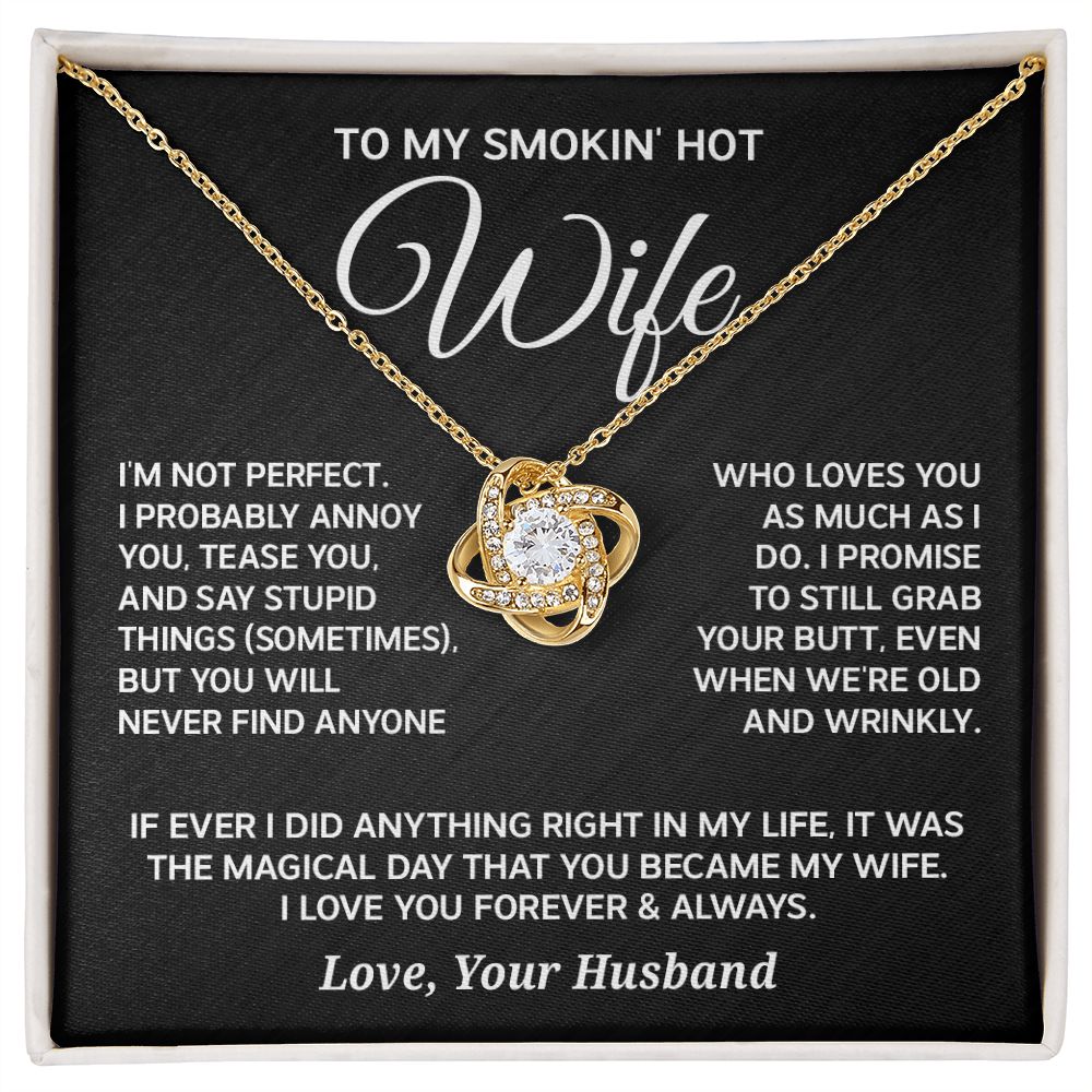 To My Wife - Magical Day - Love Knot Necklace