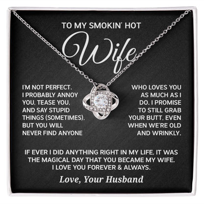 To My Wife - Magical Day - Love Knot Necklace