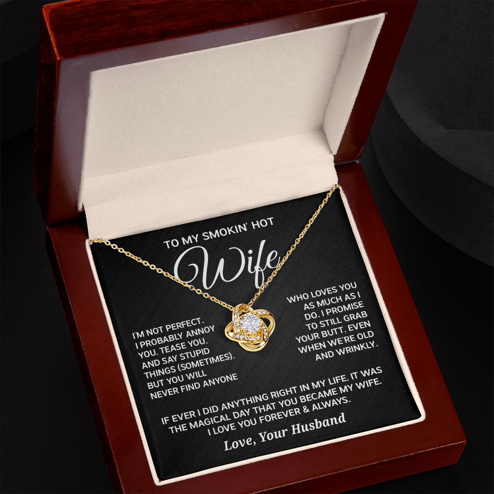 To My Wife - Magical Day - Love Knot Necklace