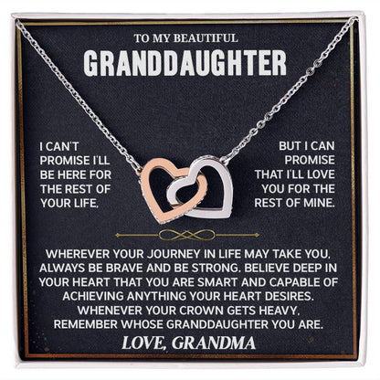 Granddaughter Interlocking Hearts necklace
