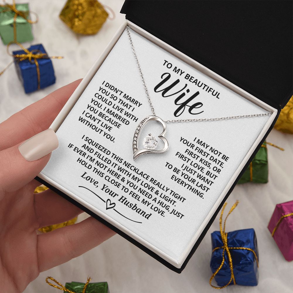 DS-7403359 - DS-7403360 - To My Wife - Last Everything - Forever Love Necklace