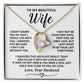 DS-7403359 - DS-7403360 - To My Wife - Last Everything - Forever Love Necklace