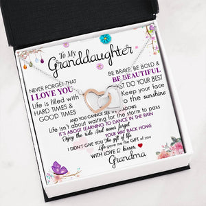 Interlocking Heart Necklace: Best Gift for Granddaughter