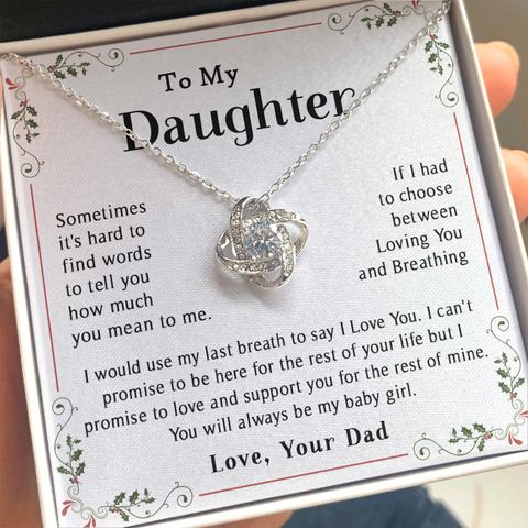 Dad to Daughter Gifts, Daughter Necklace Gifts for Daughter from Dad, Father Daughter Jewellery Birthday Gift for Girls - Includes Gift Box
