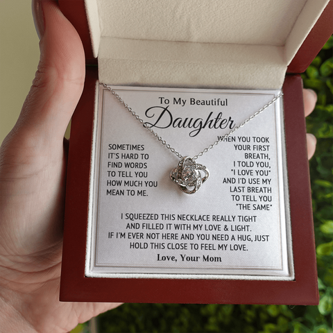 Daughter Necklace Gifts for Daughter from Mom, Mother to Daughter Gifts, Necklace From Mother To Daughter