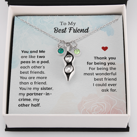 Best Friend Birthday Gifts for Women to My Best Friend Necklaces, Soul Sister Gifts, Best Friend Jewelry, Friendship Gifts for Women, BFF Friendship Jewelry with Message Card